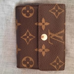 Louis Vuitton Brown and Gold Monogram Wallet